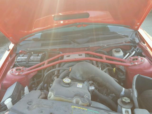 1ZVHT82H355123228 - 2005 FORD MUSTANG GT RED photo 7