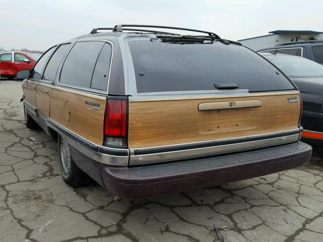 1G4BR82P1TR408560 - 1996 BUICK ROADMASTER MAROON photo 3