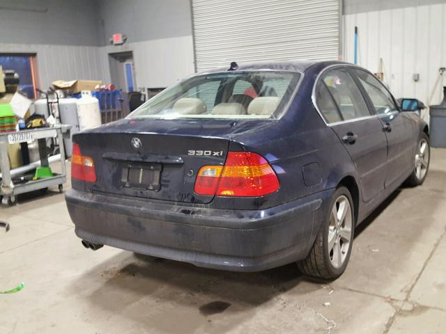 WBAEW53474PN34722 - 2004 BMW 330 XI BLUE photo 4