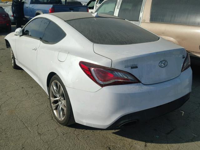 KMHHU6KJ7GU132655 - 2016 HYUNDAI GENESIS CO WHITE photo 3