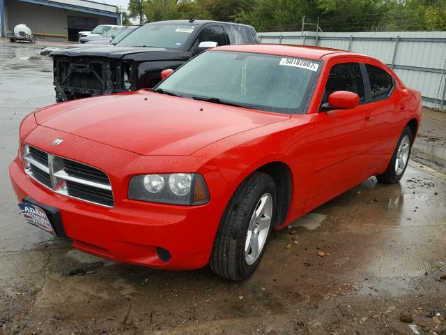 2B3CA4CD6AH236215 - 2010 DODGE CHARGER RED photo 2