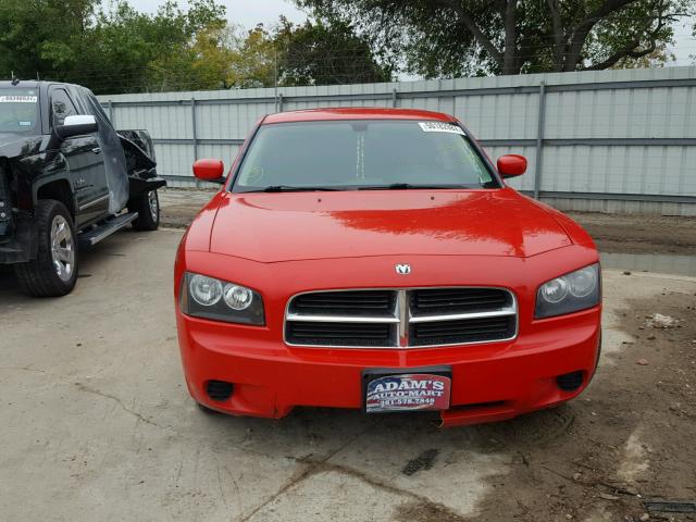 2B3CA4CD6AH236215 - 2010 DODGE CHARGER RED photo 9