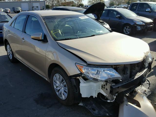 4T4BF1FK0CR164613 - 2012 TOYOTA CAMRY BASE GOLD photo 1