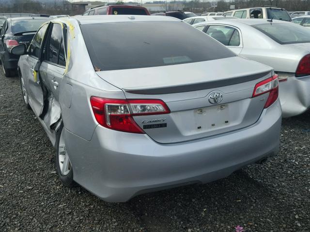 4T1BF1FK9CU133838 - 2012 TOYOTA CAMRY BASE SILVER photo 3