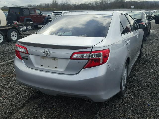 4T1BF1FK9CU133838 - 2012 TOYOTA CAMRY BASE SILVER photo 4