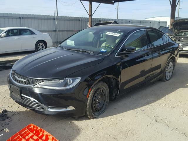 1C3CCCAB4FN753665 - 2015 CHRYSLER 200 LIMITE BLACK photo 2