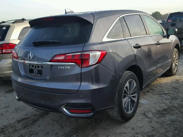 5J8TB3H74HL012884 - 2017 ACURA RDX ADVANC CHARCOAL photo 4