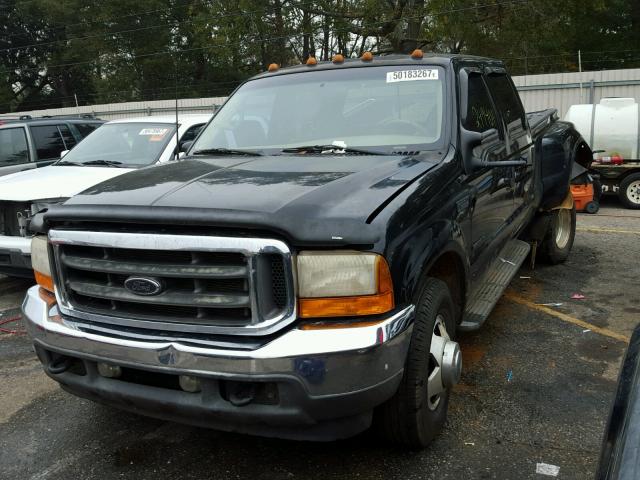 1FTWW32F41EC49370 - 2001 FORD F350 SUPER BLACK photo 2