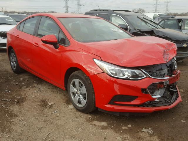 1G1BC5SM2H7155528 - 2017 CHEVROLET CRUZE LS RED photo 1