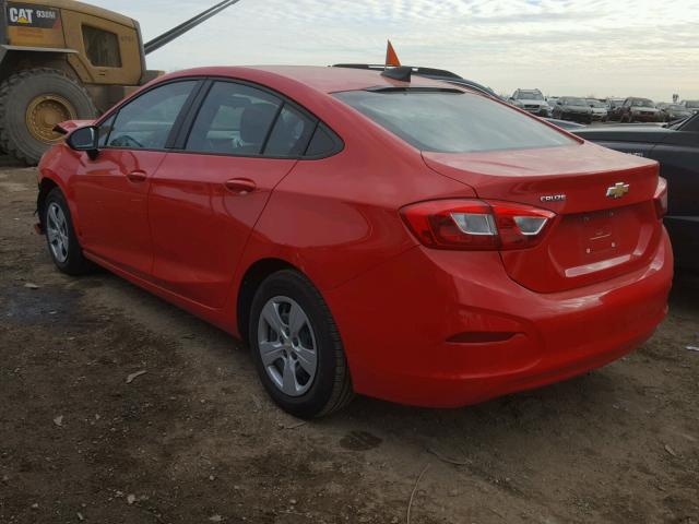 1G1BC5SM2H7155528 - 2017 CHEVROLET CRUZE LS RED photo 3
