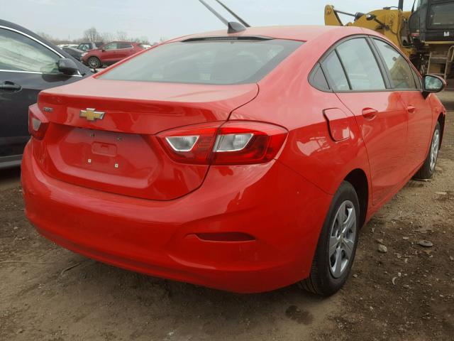 1G1BC5SM2H7155528 - 2017 CHEVROLET CRUZE LS RED photo 4