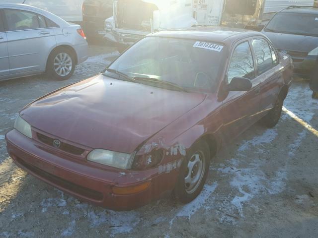 1NXBA02E8TZ501175 - 1996 TOYOTA COROLLA RED photo 2