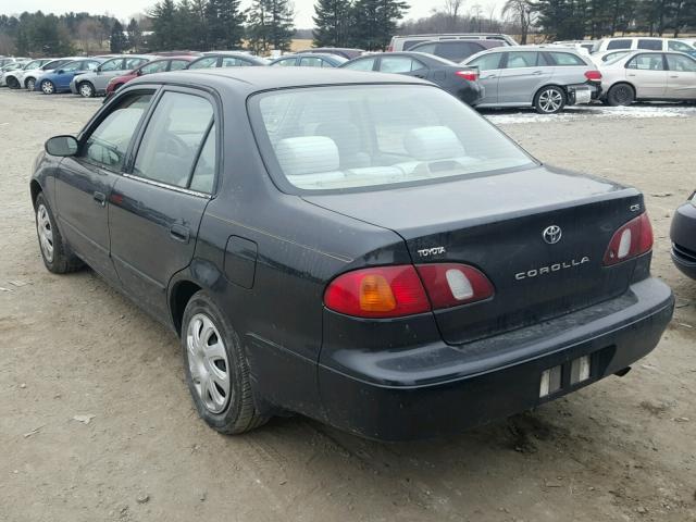 2T1BR12E7YC303341 - 2000 TOYOTA COROLLA VE BLACK photo 3