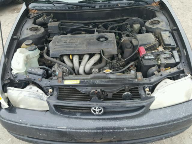 2T1BR12E7YC303341 - 2000 TOYOTA COROLLA VE BLACK photo 7