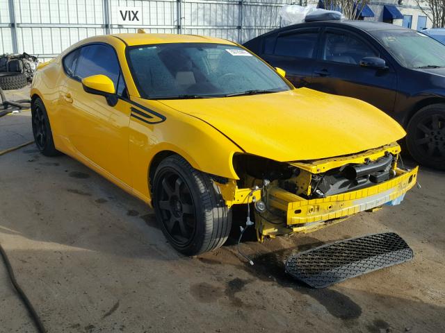 JF1ZNAA19F8704901 - 2015 TOYOTA SCION FR-S YELLOW photo 1