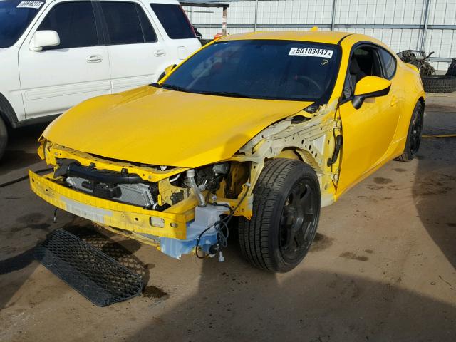 JF1ZNAA19F8704901 - 2015 TOYOTA SCION FR-S YELLOW photo 2