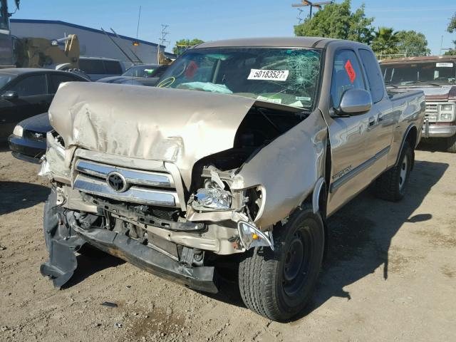 5TBRU34145S446939 - 2005 TOYOTA TUNDRA ACC GOLD photo 2