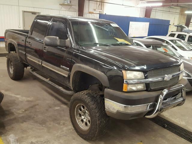 1GCHK23U94F180346 - 2004 CHEVROLET SILVERADO BLACK photo 1