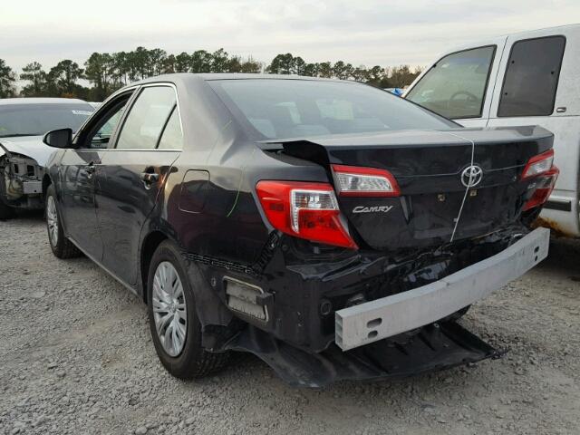 4T1BF1FK4EU465432 - 2014 TOYOTA CAMRY L BLACK photo 3