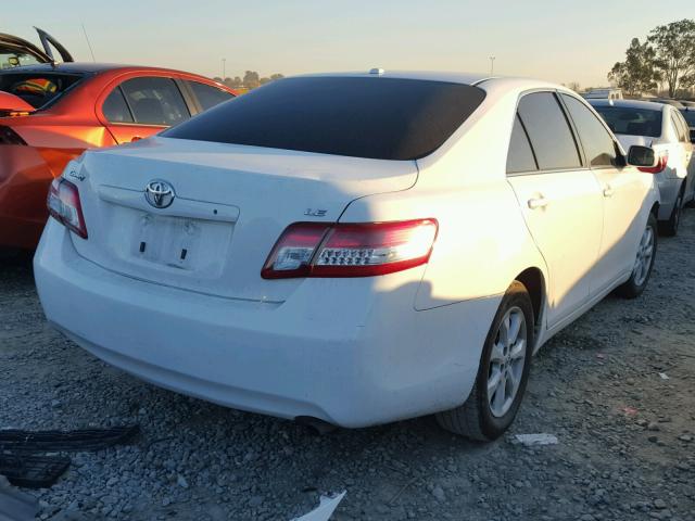 4T1BF3EK1AU565852 - 2010 TOYOTA CAMRY BASE WHITE photo 4