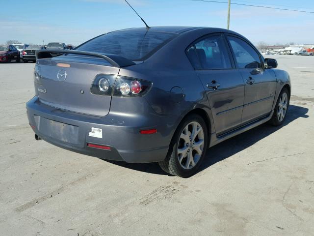 JM1BK323981814892 - 2008 MAZDA 3 S GRAY photo 4