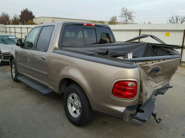 1FTRW07L81KC28968 - 2001 FORD F150 SUPER TAN photo 3