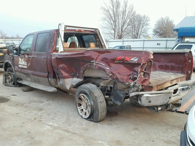 1FTWW31P36EA35682 - 2006 FORD F350 SRW S BURGUNDY photo 3