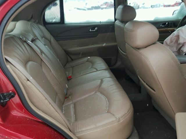 1LNFM97V2WY697942 - 1998 LINCOLN CONTINENTA RED photo 6