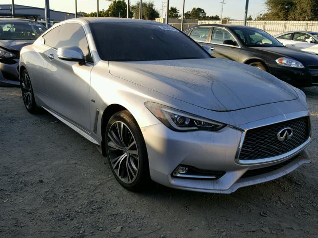 JN1CV7EK5HM110566 - 2017 INFINITI Q60 BASE SILVER photo 1