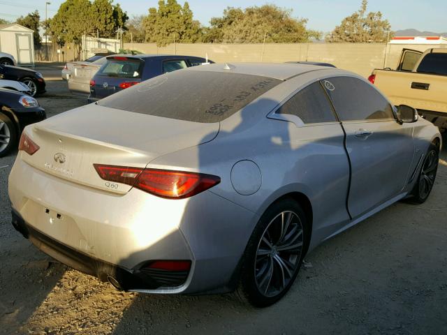 JN1CV7EK5HM110566 - 2017 INFINITI Q60 BASE SILVER photo 4