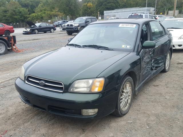 4S3BE6568Y6206959 - 2000 SUBARU LEGACY GT GREEN photo 2