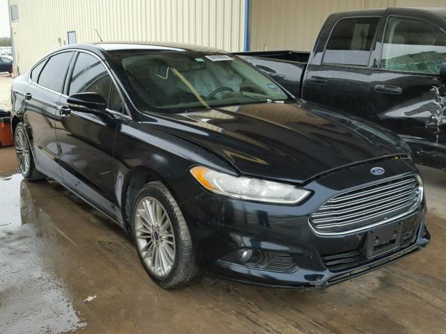 3FA6P0HD8ER247339 - 2014 FORD FUSION SE BLACK photo 1