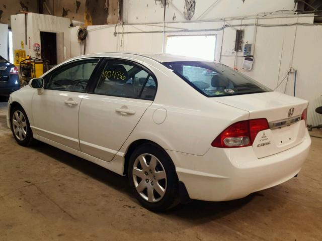 2HGFA1F51AH578249 - 2010 HONDA CIVIC LX WHITE photo 3