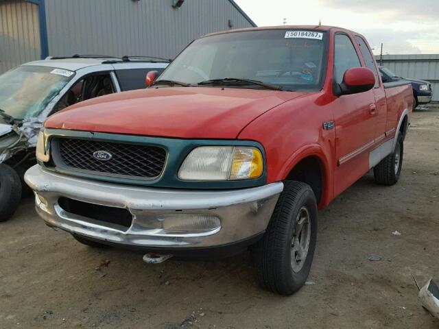 1FTDX18WXVKB63732 - 1997 FORD F150 RED photo 2