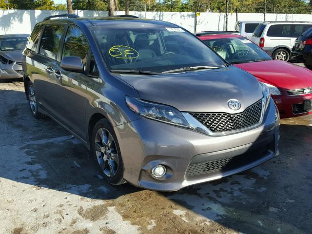 5TDXK3DC3FS599853 - 2015 TOYOTA SIENNA SPO GRAY photo 1