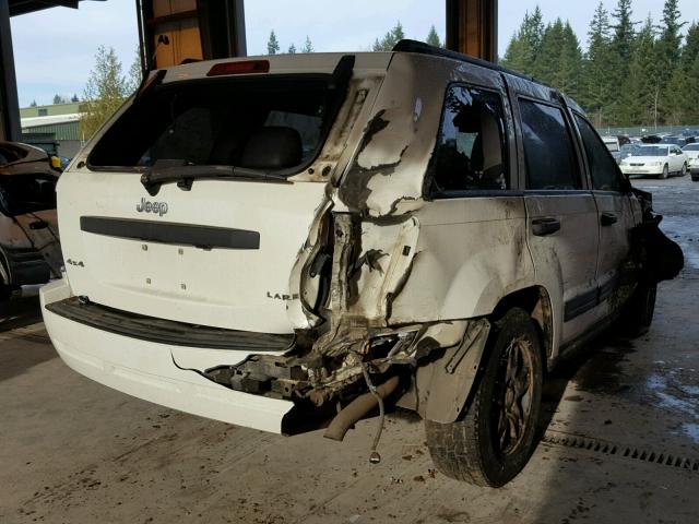 1J4GR48K85C568045 - 2005 JEEP GRAND CHER WHITE photo 4