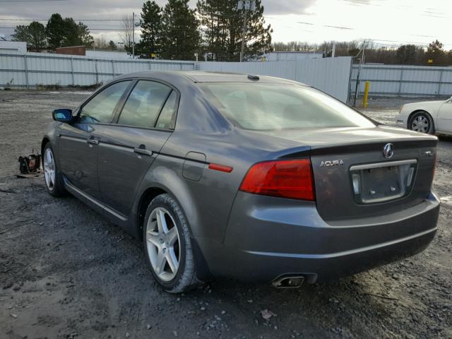 19UUA66244A024152 - 2004 ACURA TL GRAY photo 3