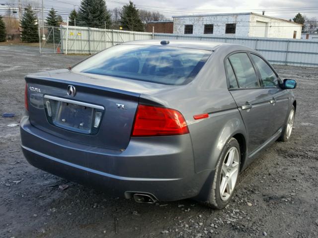 19UUA66244A024152 - 2004 ACURA TL GRAY photo 4