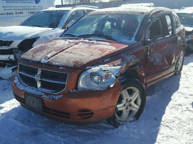 1B3HB48BX7D148770 - 2007 DODGE CALIBER SX ORANGE photo 2