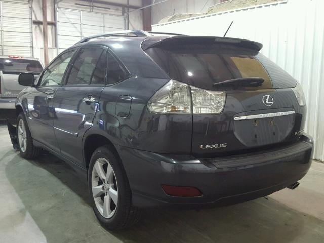 2T2GK31U78C029424 - 2008 LEXUS RX 350 CHARCOAL photo 3