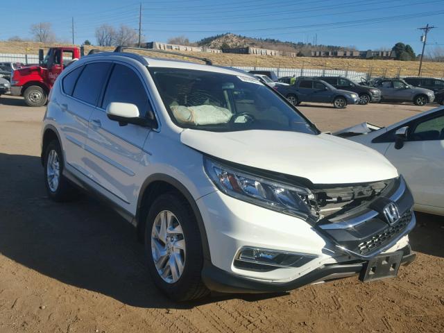 5J6RM4H70FL006709 - 2015 HONDA CR-V EXL WHITE photo 1