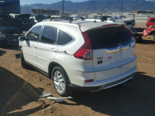 5J6RM4H70FL006709 - 2015 HONDA CR-V EXL WHITE photo 3