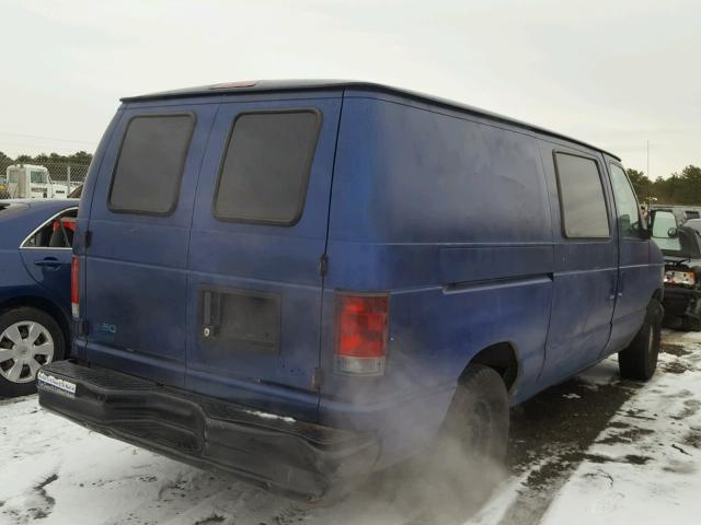 1FTRE14282HA30376 - 2002 FORD ECONOLINE BLUE photo 4