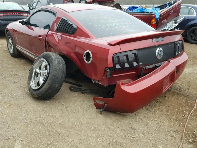 1ZVFT80N875349493 - 2007 FORD MUSTANG RED photo 3