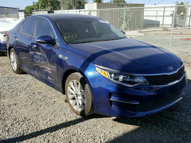 5XXGT4L38GG081924 - 2016 KIA OPTIMA LX BLUE photo 1