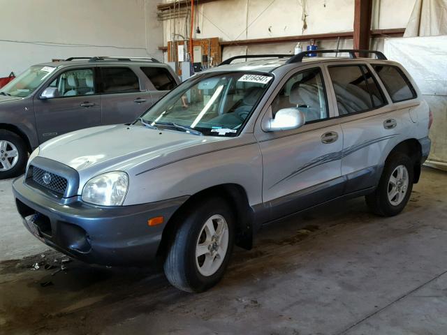 KM8SB12B94U708569 - 2004 HYUNDAI SANTA FE G SILVER photo 2