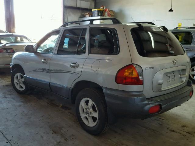 KM8SB12B94U708569 - 2004 HYUNDAI SANTA FE G SILVER photo 3