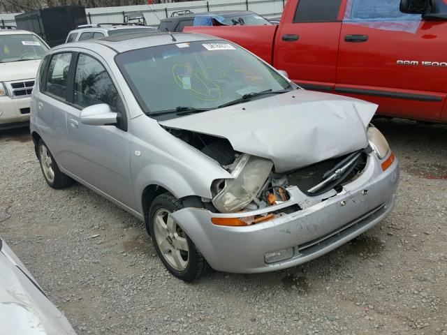 KL1TG66666B578910 - 2006 CHEVROLET AVEO LT SILVER photo 1