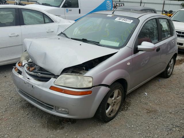 KL1TG66666B578910 - 2006 CHEVROLET AVEO LT SILVER photo 2