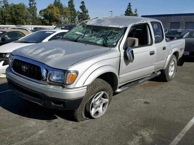 5TEHN72N74Z417157 - 2004 TOYOTA TACOMA DOU SILVER photo 2